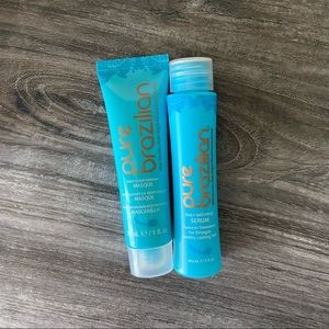 Pure Brazilian antifrizz serum and masque